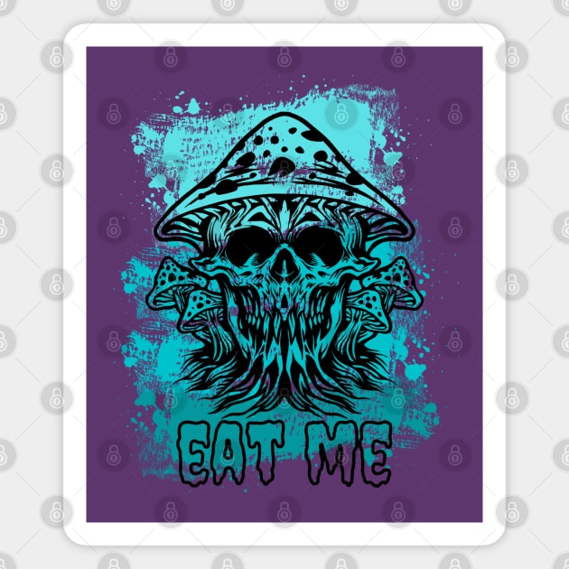 Mushroom Zombie Eat Me Magnet by jackofdreams22